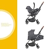 Maxi Cosi Laika Baby-Kinderwagen, ultra-kompakter und federleichter Buggy von der Geburt an, einfacher Faltmechanismus, 0 Monate - 3,5 Jahre, 0 - 15 kg, sparkling grey/grau - 6